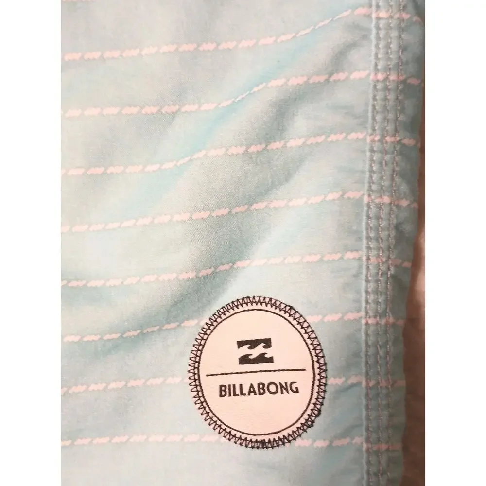 Billabong Mens Spinner Board Shorts‎ 32 Waist Army Blue Beach Surf Vacation Boho